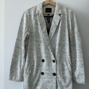 NWT Dynamite Cotton Blazer Salt & Pepper Small
